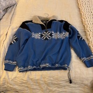 Nordic Sweater Blue and Black